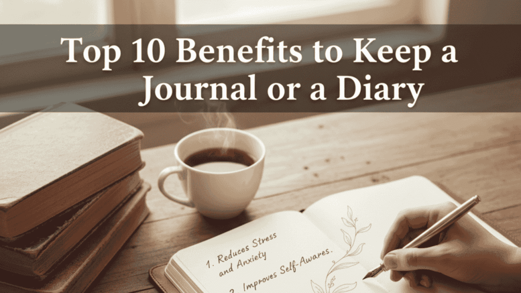 Top 10 Benefits to Keep a Journal or a Diary