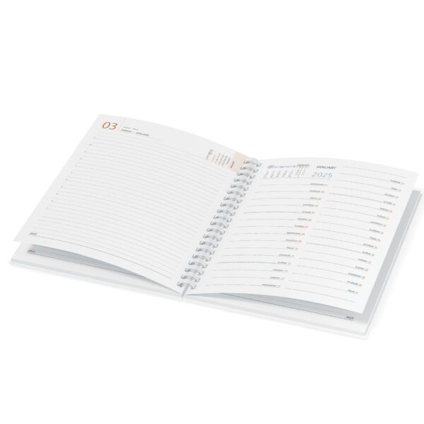 A5 & B5 Wire-O One Date Diary - Image 2