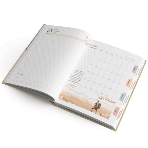 Live Your Dream B5 One Date Planner Diary - Image 2