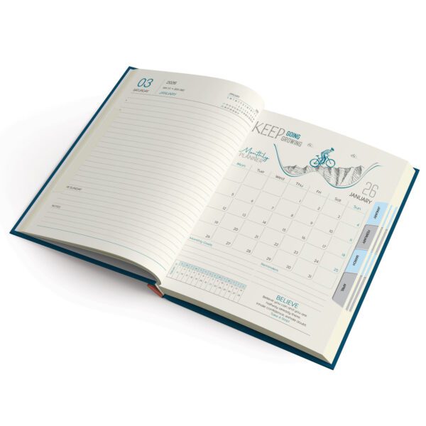 Keep Going B5 One Date Theme Planner Diary - Image 2